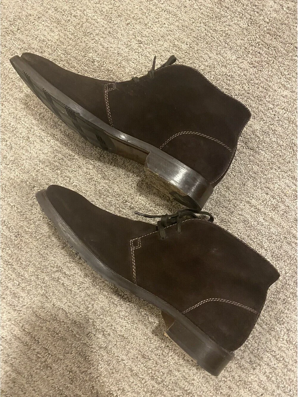 Ralph Lauren chocolate Brown Color Snuff Suede Chukka 8.5 Gorgeous!